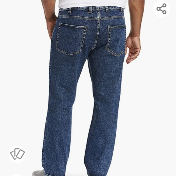 Men's Straight Fit Stretch Jean, Medium Wash - Picture 2 of 6